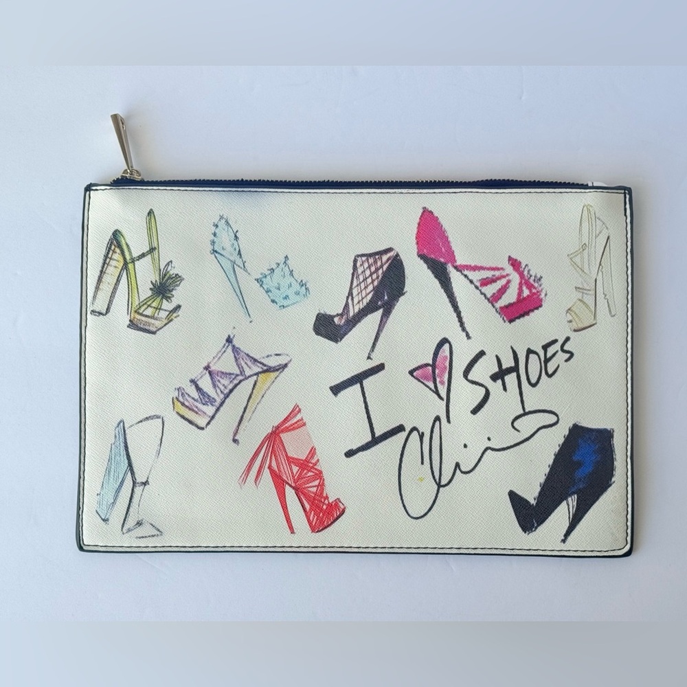 Y2K Christian Siriano Purse Makeup Bag Payless I Love Shoes Clutch 80s 90s Style